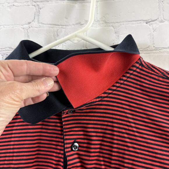 Cutter & Buck Signature Collection Mens Polo Shirt Size XL Black & White Stripes - Picture 5 of 10